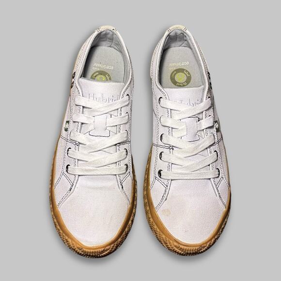 Hybrid Green Label The Rebellion Canvas White Sneakers - Men’s Size 9